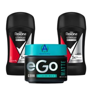 Cera Para Cabello Y Antitranspirante Rexona Fijación Media