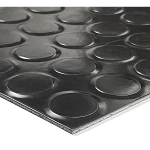 Piso Goma Baldosa Indelval Clasic Negro Saldo 50×50 3mm (x1)