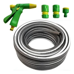 Manguera Riego Anticolapsable Reforzada 1/2 X 15mts +pistola