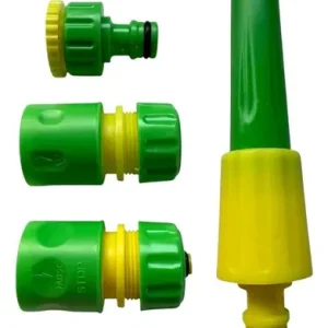 Lanza Pistola De Riego Kit + Accesorios Acople Rapido Prem