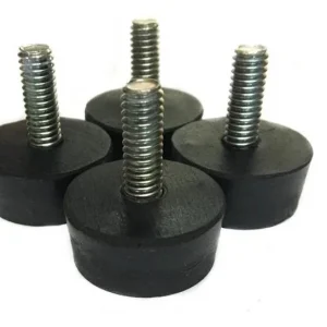 Pata De Goma Con Tornillo 5/16