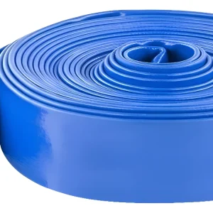 Manguera Manga Plana Reforzada Azul C/tela 2 PuLG 51mm 20mts