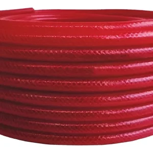 Manguera Afa 6.4mm 50m Compresor Agua Aire 300 Lbs Refuerzo Tela Rojo