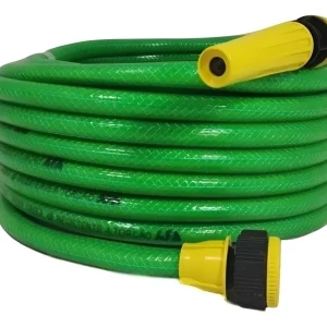 Manguera De Riego Reforzada Con Accesorios 15 M Trenzada