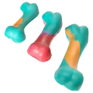 Juguete Para Perros De Goma. Hueso Chico X 3u Caucho Natural