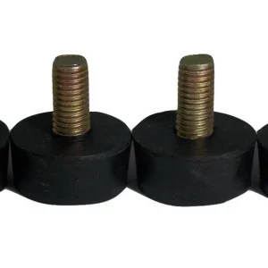 Pata Tope De Goma Con Tornillo Métrico 10 Mm