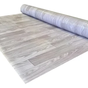 Piso Vinílico Simil Goma Madera Rollo X 10m2 Espesor 1.2mm