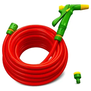 Manguera Riego Naranja 1/2 Reforzada 30 Mts + Pistola Acceso