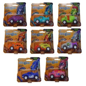 Wheeleezz Dino Monsters Flexors Vehículo Series Carritos