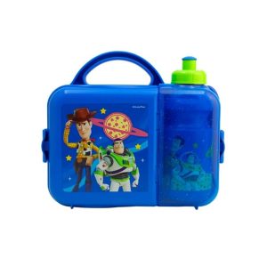 Lonchera Con Botella Toy Story Sandwichera Woody Buzz Pizza