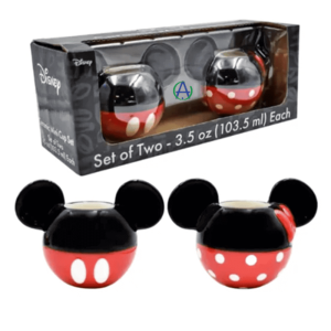 Mini Tazas Mickey Y Minnie Expreso Set Café O Té Disney