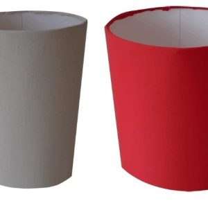 Pantalla cilíndrica para lámpara de buró o pie de 3 brazos