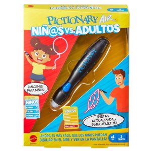 Pictionary Air niños vs adultos juego de mesa Mattel