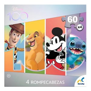 Disney 4 Rompecabezas Toy Story Rey León Lilo Mickey Mouse Novelty
