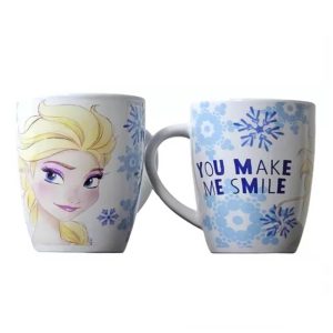 Taza Elsa You Make Me Smile Frozen Princesa Café Regalo Disney