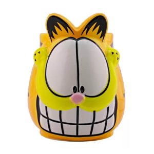 Taza Garfield 3D Gato Tabby Anaranjado Sobrepeso Café Regalo