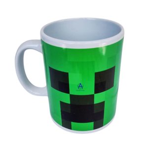 Taza Creeper Minecraft Videojuego Cubo Tarro Café Regalo