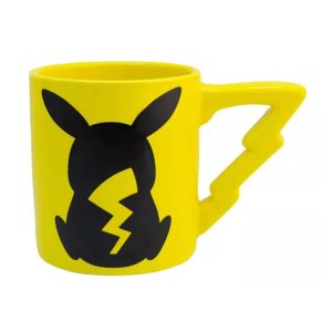 Taza Pikachu Con Mango Rayo Tarro Pokémon Ratón Café Regalo