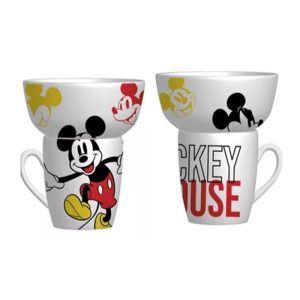 Taza Y Tazón Mickey Mouse Café Cereal Regalo Tarro Disney