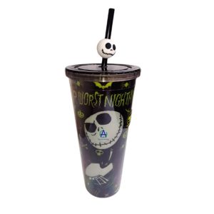 Vaso Doble Pared Jack Skellington Glow In The Dark Brilla