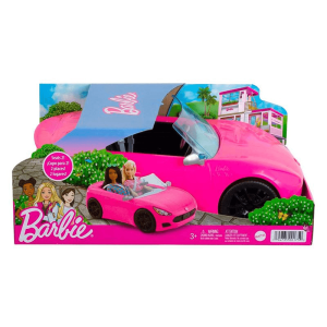 Barbie Coche Convertible Dos Plazas Vehiculo Rosa Mattel