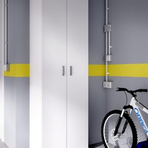 ARMARIO DE 2 PUERTAS Y 3 ESTANTES FIT BLANCO