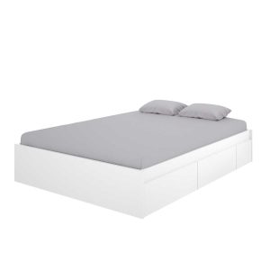 Cama 4 cajones blanca