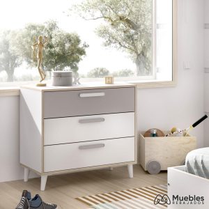 CÓMODA JUVENIL ESTILO NÓRDICO BOREAL