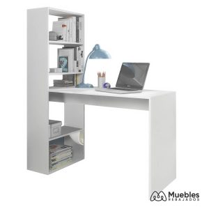 Escritorio con estantería incorporada