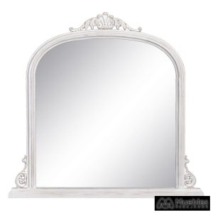 espejo blanco rozado cristal-madera 103 x 5 x 108 cm