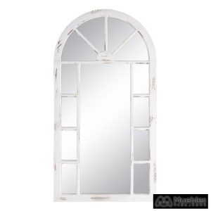 espejo blanco rozado decoración 72 x 3 x 135 cm