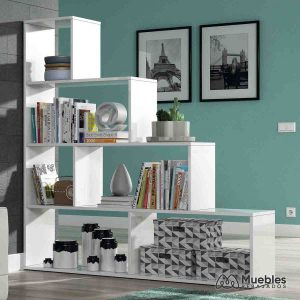 Estantería de madera blanca 002255bo