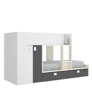 Litera tren 2 camas  con armario