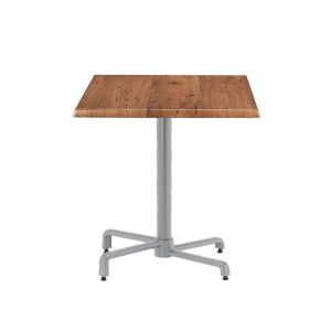 Mesa Bahia, Abatible, Plata, Base De 72 Cms Y Tapa 70 X 70 Cms. Color A Elegir