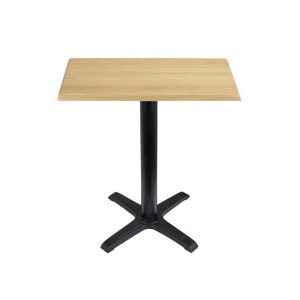 Mesa Caribe, Negra, Base De 72 Cms Y Tapa De 60 X 60 Cms. Color A Elegir