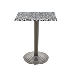 Mesa Ebro, Negra, Base De 72 Cms Y Tapa De 60X60 Cms. Color A Elegir