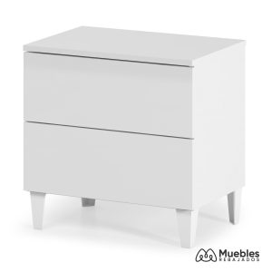 Mesita de noche blanca barata