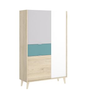 Mueble vertical de 2 puertas y 1 cajón Neo