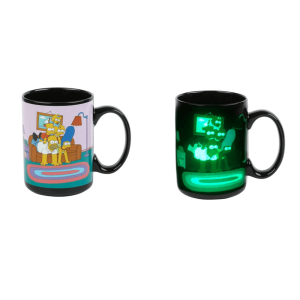 Taza The Simpsons Efecto Fluorescente Glow Cerámica