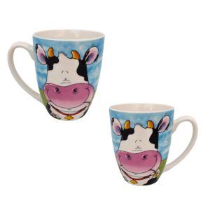 Taza Vaca Fondo Campo Taza Animales Café Tarro Regalo