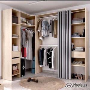 VESTIDOR RINCONERO SUIT NATURAL CON CORTINA